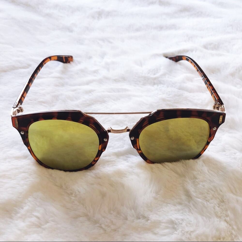 Margo Tortoise Brown Brow Bar Sunglasses - Picture 7 of 10